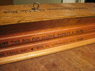 Vintage Signed Ben Lee’s Champion Gobble Box Turkey Game Call Old Hunting Rare 6