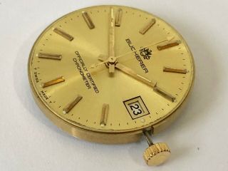 VINTAGE 1970’s SWISS BUCHERER AUTOMATIC WRIST WATCH MOVEMENT WITH DIAL & HANDS. 5