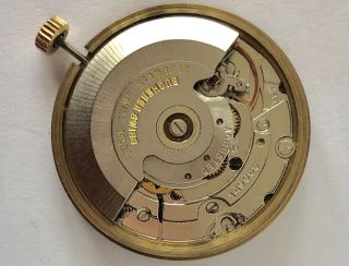 VINTAGE 1970’s SWISS BUCHERER AUTOMATIC WRIST WATCH MOVEMENT WITH DIAL & HANDS. 8
