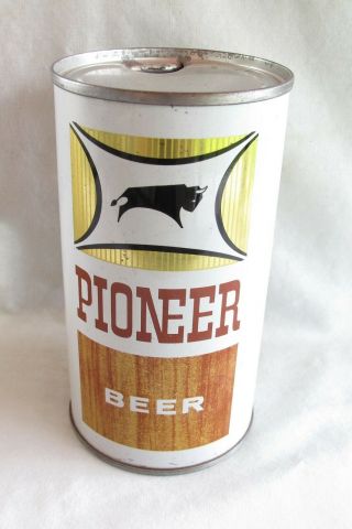 Vtg Pioneer 12 Oz Flat Top Beer Can - Pioneer Brg Co. ,  Lacrosse,  Wisconsin
