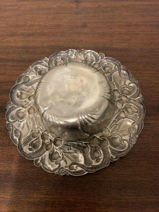 Antique Whiting LILY OF THE VALLEY Sterling Silver Bon Bon Dish 6194 69.  2 Grams 4