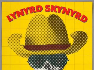 LYNYRD SKYNYRD - mega rare vintage 1974 European concert tour poster 2