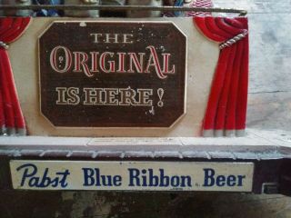 Pabst Blue Ribbon beer sign barbershop quartet guys 1959 vintage metal statue 8