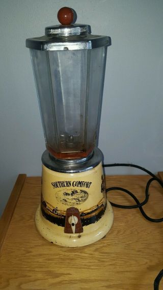 (vtg) Southern Comfort Whiskey Electric Blender Steamboat Black Americana Bar