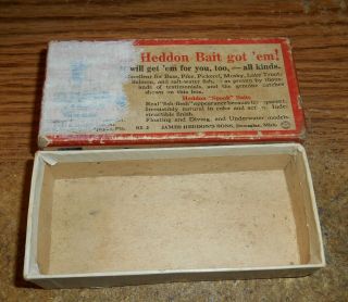 Vintage Heddon 740pch Punkinseed Brush Lure Box/rare