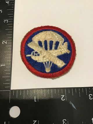 Ww2 Us Army Airborne Glider Parachute Enlisted Hat Cap Patch No Glow Rare