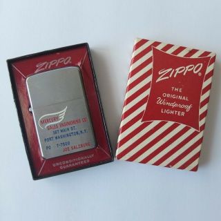 Vintage Zippo Advertising Lighter,  1957—mercury Sales Engineering Co.  —near