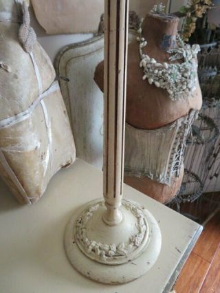 The Best Old Vintage Creamy White Barbola Gesso Wood Hat Stand Holder 2 