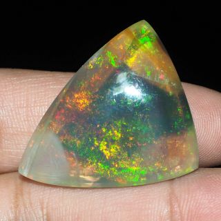 49.  80 Cts Natural Opal Museum Size Fiery Rare Huge Certified Gem From Ethiopia