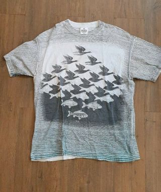 Vintage Mc Escher 1991 T Shirt Vtg Made In Usa