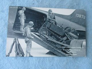 Wwii Us Army Air Force Photo Card Aaf Engineers Applied Tactics Orlando Wwii