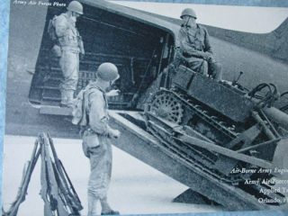 WWII US Army Air Force Photo Card AAF Engineers Applied Tactics Orlando WWII 2
