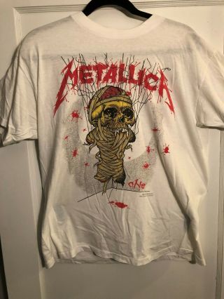 1989 Metallica One Vintage T - Shirt (brockum) Pushead Xl