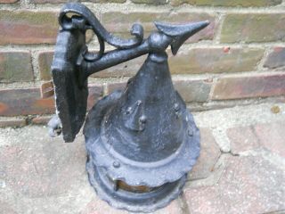 Vintage Black Outdoor Light Fixture.  From A 1930 
