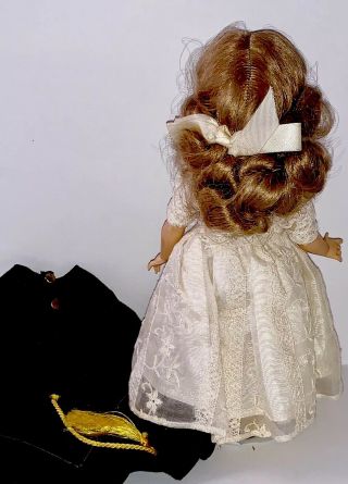 Vintage 1955 - 56 Nancy Ann Muffie Walker Doll In Graduation Style 914