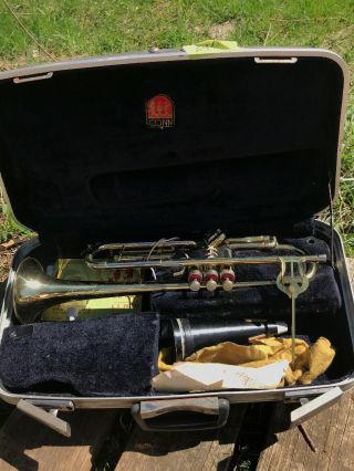 Vintage 1965 Conn Director Copper Trumpet W/ Case E55981
