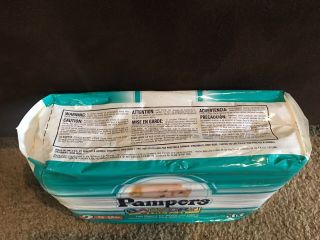 Vintage Pampers Baby Dry Pack Of 34 Diapers 1997 Plastic Back Collectors 2