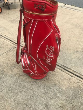 Rare Vintage Ron Miller Pro Coca Cola Coke Golf Caddy Bag At Doral