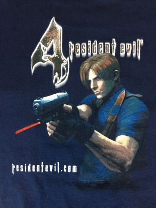 Resident Evil 4 Shirt Capcom Promo Vintage Graphic Gamer Tee Authentic Rare Xl