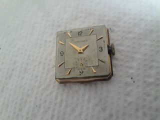 vintage wristwatch LONGINES 17 j cal 8LN 14 K solid gold 8.  68N two tone dial 6