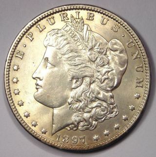 1897 - O Morgan Silver Dollar $1 - - Luster - Rare Date