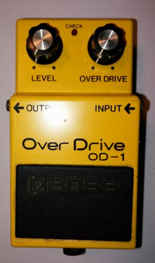 Boss Od - 1 Overdrive Effects Pedal Vintage Pedal Product Of Roland Japan
