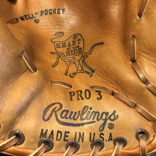 Rawlings USA PRO 3 HOH Heart of The Hide Vintage Glove 8