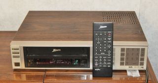 Zenith Vintage Wood 4head Hq,  Remote Vr2230 Video Cassette Recorder Vcr
