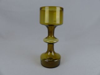 Vintage Mid Century Kaj Frank Nuutajarvi Notsjo Art Glass Hourglass Vase 