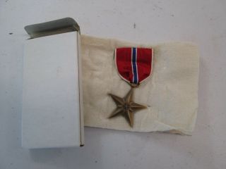 Vintage Wwii Bronze Star In The Box From The Case Dated 1944