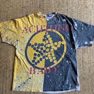 Vintage 90s U2 Achtung Baby Zoo Tv Tour All Over Print 2 Side Rock Tshirt Xxl Nr