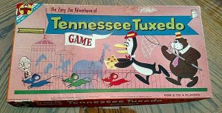 Tennessee Tuxedo Vintage Board Game/transogram/1963/don Adams/larry Storch