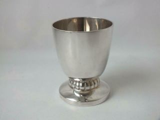 Stylish Boxed Solid Sterling Silver Egg Cup & Spoon 1973 6