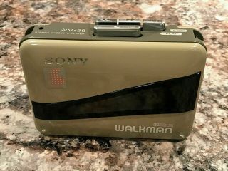 Vintage Sony Walkman Wm - 38 Stereo Cassette Player Dolby Nr - Rare