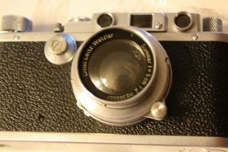 Vintage Leica DRP Ernst Leitz Wetzlar Camera With Summar f=5cm 1:2 Lens 12