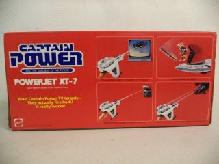 VINTAGE 1987 MATTEL CAPTAIN POWER POWERJET XT - 7 STEALTH FIGHTER 3