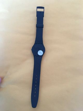 Vintage 1983 Swatch GB701 Black Watch RARE 4