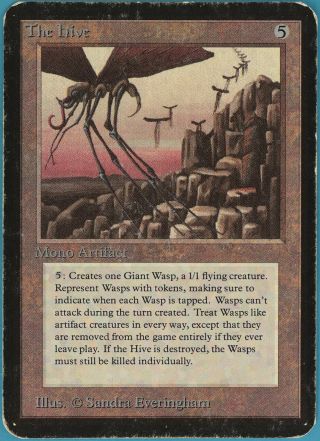 The Hive Alpha Heavily Pld Artifact Rare Magic Mtg Card (id 61682) Abugames
