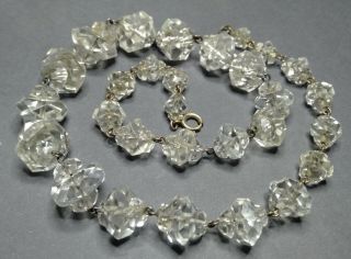 Vintage Czechoslovakia Crystal Necklace Length: 40cm Circa 1920 