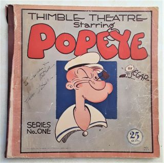Vintage Book: Rare - - 1931 Popeye Thimble Theatre,  Series Number One