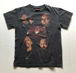 Vtg 00s Death Row Records T Shirt Size Small Snoop Dogg Tupac Dr Dre Rap Hip Hop
