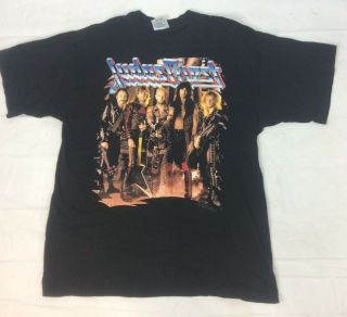 Vtg 1990 Judas Priest Painkiller World Tour Men’s Shirt Sz Xl Metal 90s