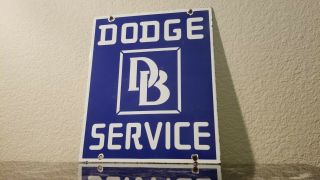 Vintage Dodge Brothers Porcelain Gas Auto Car Sales Service Transportation Sign