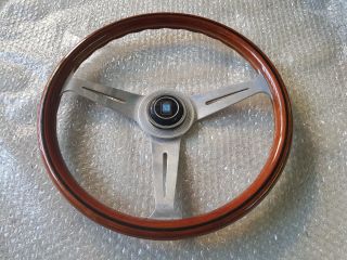 Vintage Nardi Wood Steering Wheel 1980 Benz Sl Bmw Volk Ae86 Ke70 Ke10.