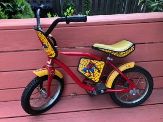 Rare Spider - Man Amf Junior 1978 Ride On Bicycle