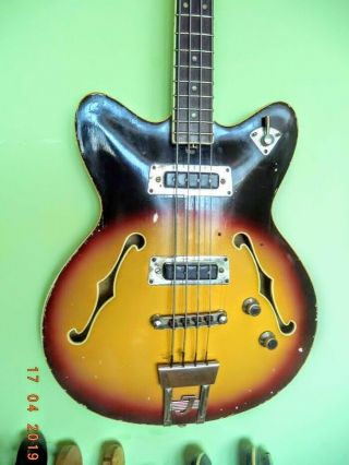 Jolana Alexis - 2 Very Rare Vintage Bass Guitar 1967