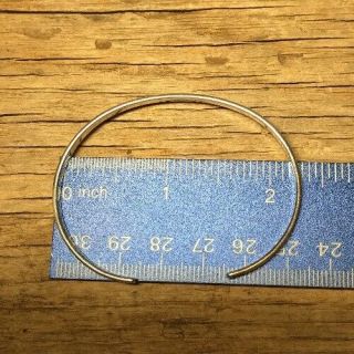 Sterling 925 Thin Cuff Bracelet,  Signed Levin 7