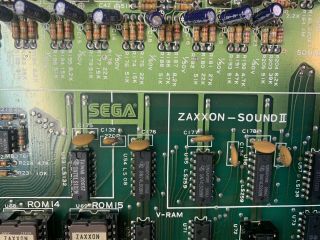 Vintage SEGA ZAXXON PCB Arcade Game Board 3