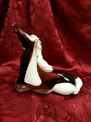 Vintage 1950s J I & Co Murano Italy Venetian Art Glass Horse Jack Blanco