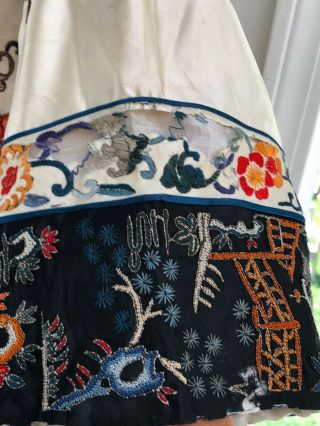Stunning Vintage Antique Silk Embroidered Kimono/ Robe 4